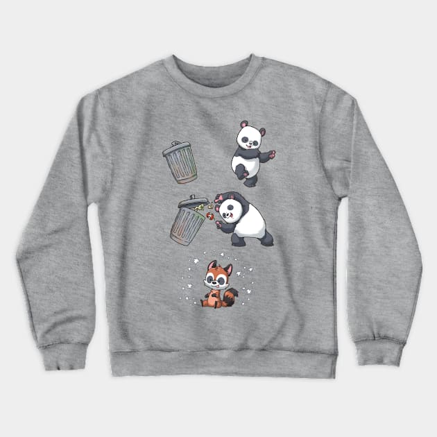 Trash Panda Fusion Crewneck Sweatshirt by Dooomcat